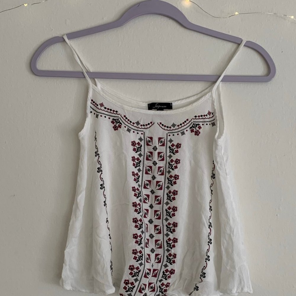 Cute white tank top